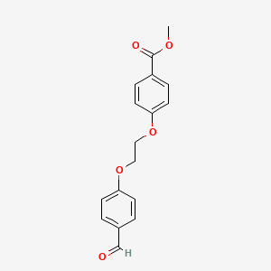 molecular formula C17H16O5 B3023045 Methyl 4-(2-(4-formylphenoxy)ethoxy)benzoate CAS No. 866003-00-1