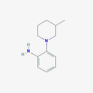 molecular formula C12H18N2 B3023048 2-(3-Methylpiperidin-1-yl)aniline CAS No. 252758-93-3