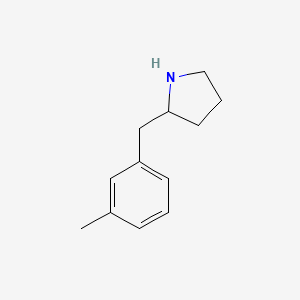 molecular formula C12H17N B3023062 2-(3-Methylbenzyl)pyrrolidine CAS No. 383127-61-5