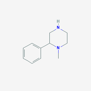 molecular formula C11H17ClN2 B3023066 1-Methyl-2-phenylpiperazine CAS No. 5271-28-3