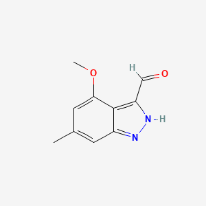 B3023088 4-Methoxy-6-methyl-1H-indazole-3-carbaldehyde CAS No. 885522-48-5