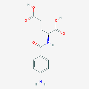 molecular formula C12H14N2O5 B030231 (4-Aminobenzoyl)-L-glutamic acid CAS No. 4271-30-1