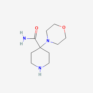 molecular formula C10H19N3O2 B3023116 4-Morpholinopiperidine-4-carboxamide CAS No. 53654-12-9