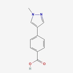 molecular formula C11H10N2O2 B3023128 4-(1-methyl-1H-pyrazol-4-yl)benzoic acid CAS No. 199678-06-3