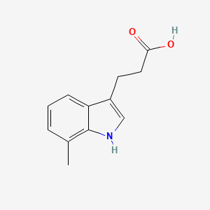 molecular formula C12H13NO2 B3023130 3-(7-Methyl-1h-indol-3-yl)propanoic acid CAS No. 33035-77-7