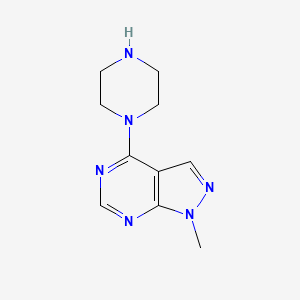 1-methyl-4-piperazin-1-yl-1H-pyrazolo[3,4-d]pyrimidine