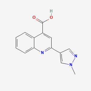 2-(1-methyl-1H-pyrazol-4-yl)quinoline-4-carboxylic acid