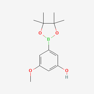 3-Methoxy-5-(4,4,5,5-tetramethyl-1,3,2-dioxaborolan-2-yl)phenol