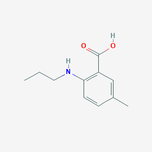 molecular formula C11H15NO2 B3023140 5-Methyl-2-(propylamino)benzoic acid CAS No. 893727-34-9