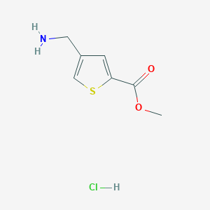 molecular formula C7H10ClNO2S B3023148 Methyl 4-(aminomethyl)thiophene-2-carboxylate hydrochloride CAS No. 916214-44-3