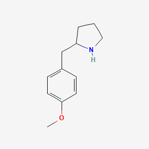 molecular formula C12H17NO B3023158 2-(4-methoxybenzyl)pyrrolidine CAS No. 66162-38-7