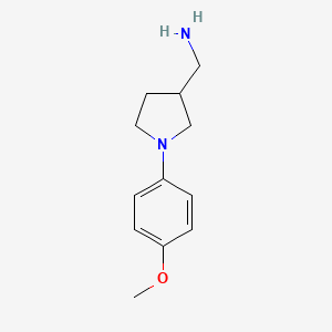 (1-(4-Methoxyphenyl)pyrrolidin-3-YL)methanamine