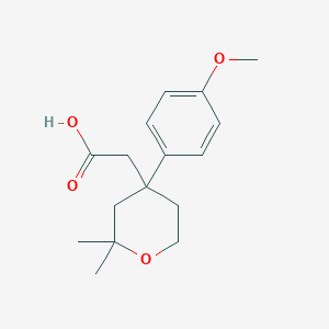 [4-(4-Methoxy-phenyl)-2,2-dimethyl-tetrahydro-pyran-4-yl]-acetic acid