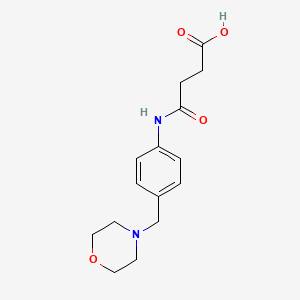 molecular formula C15H20N2O4 B3023169 N-(4-Morpholin-4-ylmethyl-phenyl)-succinamic acid CAS No. 510764-94-0