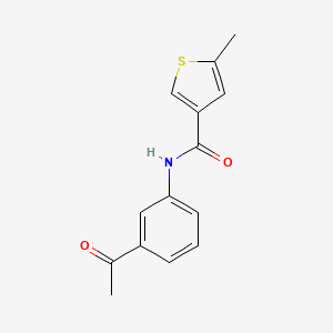 molecular formula C14H13NO2S B3023173 N-(3-acetylphenyl)-5-methylthiophene-3-carboxamide CAS No. 895920-80-6
