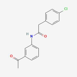 molecular formula C16H14ClNO2 B3023176 N-(3-acetylphenyl)-2-(4-chlorophenyl)acetamide CAS No. 72116-70-2