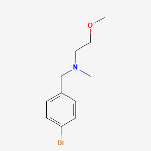 molecular formula C11H16BrNO B3023201 N-(4-bromobenzyl)-N-(2-methoxyethyl)-N-methylamine CAS No. 728948-32-1