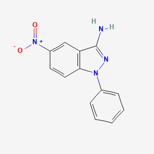 molecular formula C13H10N4O2 B3023204 5-nitro-1-phenyl-1H-indazol-3-amine CAS No. 309944-73-8