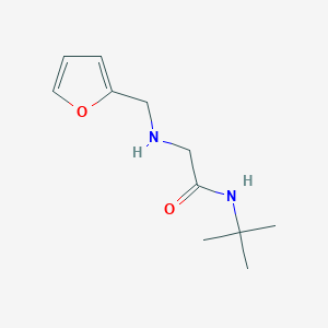 molecular formula C11H18N2O2 B3023207 N-(tert-butyl)-2-[(2-furylmethyl)amino]acetamide CAS No. 1021141-24-1