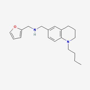 molecular formula C19H26N2O B3023210 N-[(1-Butyl-1,2,3,4-tetrahydroquinolin-6-YL)-methyl]-N-(2-furylmethyl)amine CAS No. 1119453-02-9