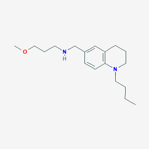 molecular formula C18H30N2O B3023211 N-[(1-butyl-1,2,3,4-tetrahydroquinolin-6-yl)methyl]-3-methoxypropan-1-amine CAS No. 1119451-46-5
