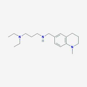 molecular formula C18H31N3 B3023215 N,N-Diethyl-N'-[(1-methyl-1,2,3,4-tetrahydro-quinolin-6-YL)methyl]propane-1,3-diamine CAS No. 1119453-04-1