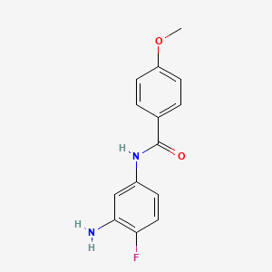 molecular formula C14H13FN2O2 B3023229 N-(3-Amino-4-fluorophenyl)-4-methoxybenzamide CAS No. 229322-39-8