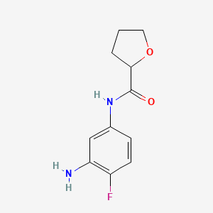 molecular formula C11H13FN2O2 B3023234 N-(3-Amino-4-fluorophenyl)tetrahydrofuran-2-carboxamide CAS No. 926261-94-1