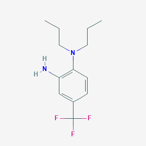 molecular formula C13H19F3N2 B3023243 N~1~,N~1~-Dipropyl-4-(trifluoromethyl)-1,2-benzenediamine CAS No. 198704-41-5