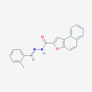 molecular formula C21H16N2O2 B302325 N'-(2-methylbenzylidene)naphtho[2,1-b]furan-2-carbohydrazide 