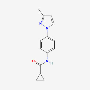 N-[4-(3-methyl-1H-pyrazol-1-yl)phenyl]cyclopropanecarboxamide