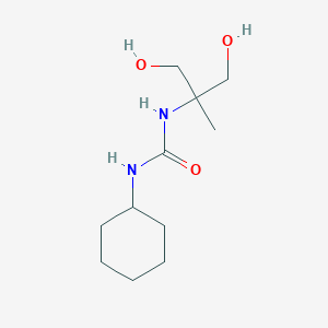 molecular formula C11H22N2O3 B3023297 N-cyclohexyl-N'-[2-hydroxy-1-(hydroxymethyl)-1-methylethyl]urea CAS No. 74555-67-2