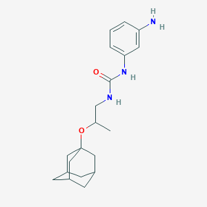 molecular formula C20H29N3O2 B3023298 N-[2-(1-adamantyloxy)propyl]-N'-(3-aminophenyl)urea CAS No. 931586-30-0
