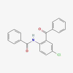 molecular formula C20H14ClNO2 B3023303 N-(2-benzoyl-4-chlorophenyl)benzamide CAS No. 21259-25-6