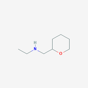molecular formula C8H17NO B3023306 N-[(Oxan-2-yl)methyl]ethanamine CAS No. 78345-63-8