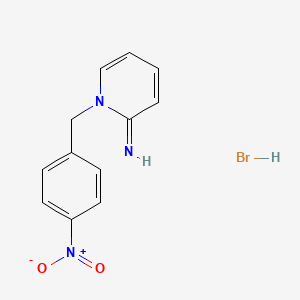 molecular formula C12H12BrN3O2 B3023321 1-(4-nitrobenzyl)pyridin-2(1H)-imine hydrobromide CAS No. 556063-26-4