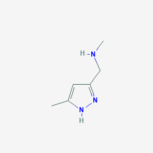 molecular formula C6H11N3 B3023324 N-methyl-1-(5-methyl-1H-pyrazol-3-yl)methanamine CAS No. 880361-91-1