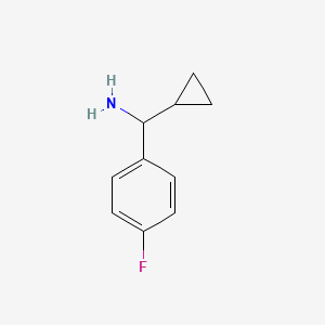 molecular formula C10H12FN B3023332 Cyclopropyl(4-fluorophenyl)methanamine CAS No. 705-14-6