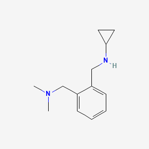 molecular formula C13H20N2 B3023334 N-{2-[(dimethylamino)methyl]benzyl}cyclopropanamine dihydrochloride CAS No. 921075-73-2