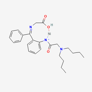 molecular formula C25H32N3NiO3- B3023337 [N-[a-[2-(Dibutylglycinamido)phenyl]benzylidene]glycinato]nickel CAS No. 847654-16-4