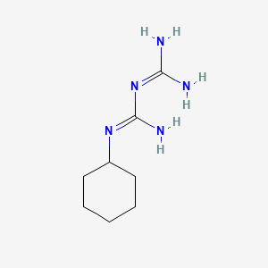 molecular formula C8H17N5 B3023339 1-Cyclohexyl-biguanide CAS No. 15233-32-6