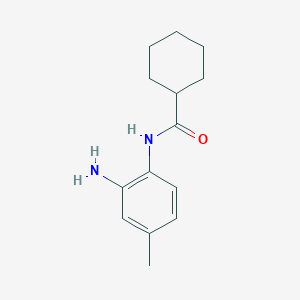 molecular formula C14H20N2O B3023346 N-(2-amino-4-methylphenyl)cyclohexanecarboxamide CAS No. 885559-69-3