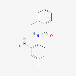 molecular formula C15H16N2O B3023347 N-(2-amino-4-methylphenyl)-2-methylbenzamide CAS No. 402577-84-8