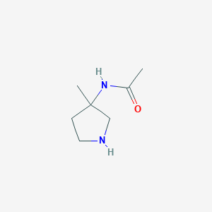 molecular formula C7H14N2O B3023354 N-(3-methylpyrrolidin-3-yl)acetamide CAS No. 96567-95-2