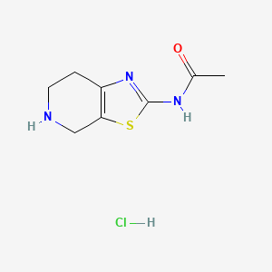 molecular formula C8H12ClN3OS B3023357 N-(4,5,6,7-tetrahydro[1,3]thiazolo[5,4-c]pyridin-2-yl)acetamide hydrochloride CAS No. 1209492-78-3