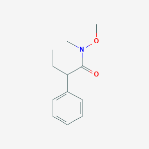 molecular formula C12H17NO2 B3023361 N-methoxy-N-methyl-2-phenylbutanamide CAS No. 166337-42-4