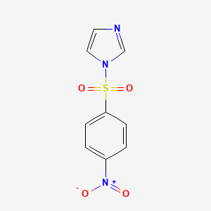 molecular formula C9H7N3O4S B3023376 1-[(4-NITROBENZENE)SULFONYL]IMIDAZOLE CAS No. 110349-30-9