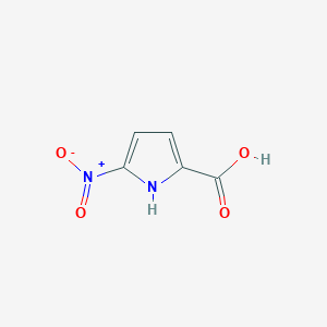 molecular formula C5H4N2O4 B3023387 5-nitro-1H-pyrrole-2-carboxylic acid CAS No. 13138-72-2