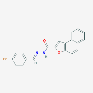 molecular formula C20H13BrN2O2 B302341 N'-(4-bromobenzylidene)naphtho[2,1-b]furan-2-carbohydrazide 