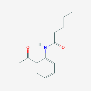 molecular formula C13H17NO2 B3023412 N-(2-acetylphenyl)pentanamide CAS No. 1016841-03-4